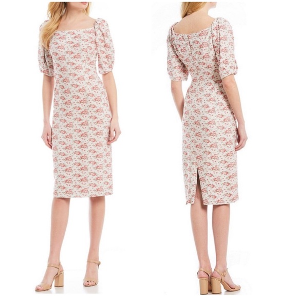 Antonio Melani Square Neck Nita Midi Dress - Picture 8 of 8